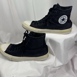 Unisex Converse, traditional, black, white tread, M SZ 8/ W SZ 10